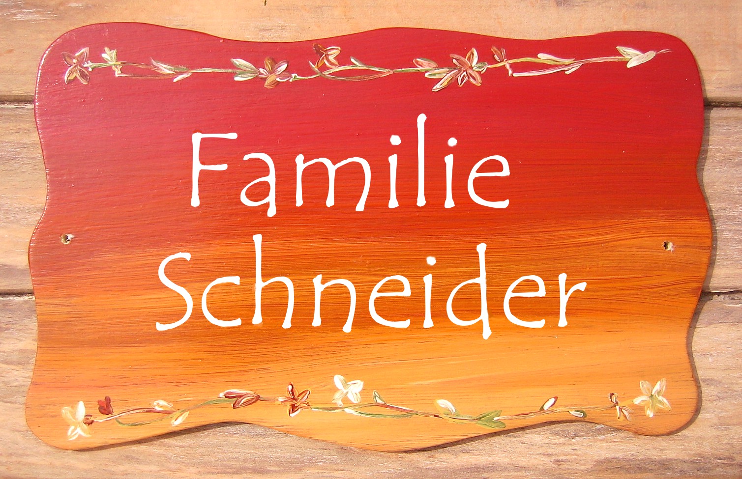 Familien Trschild Blumenranke