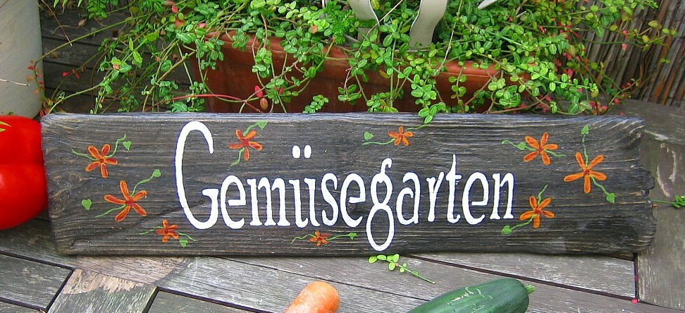 Gemsegarten Zaunschild