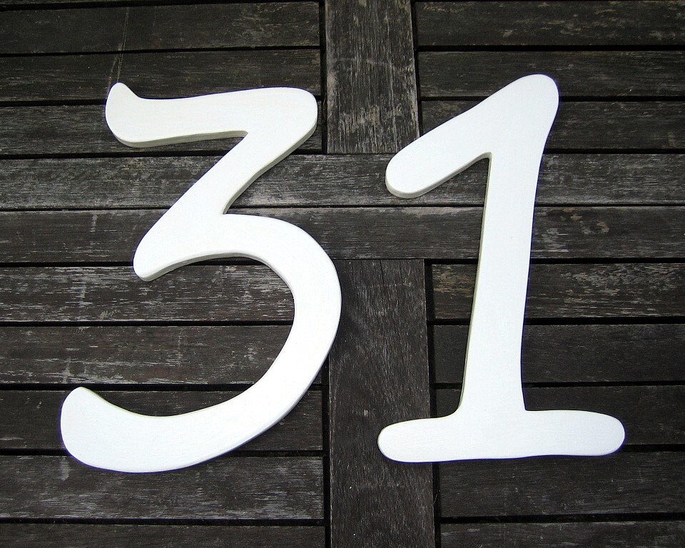 Hausnummer.die unbersehbare Groe 31