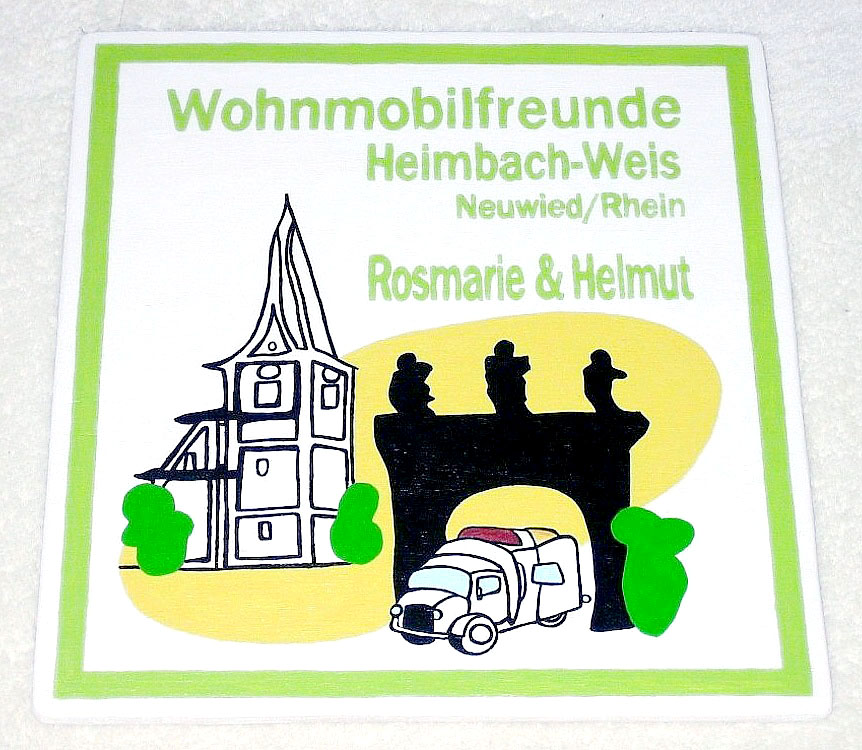 Schild Wohnmobil