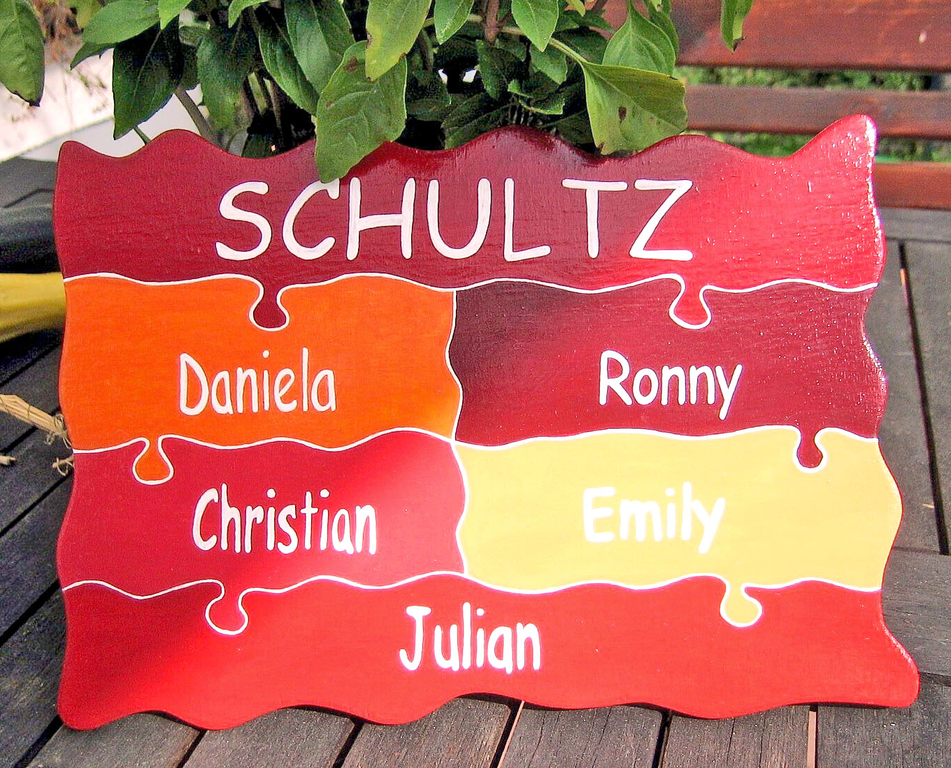 Trschild Patchworkfamilie Nr. 10