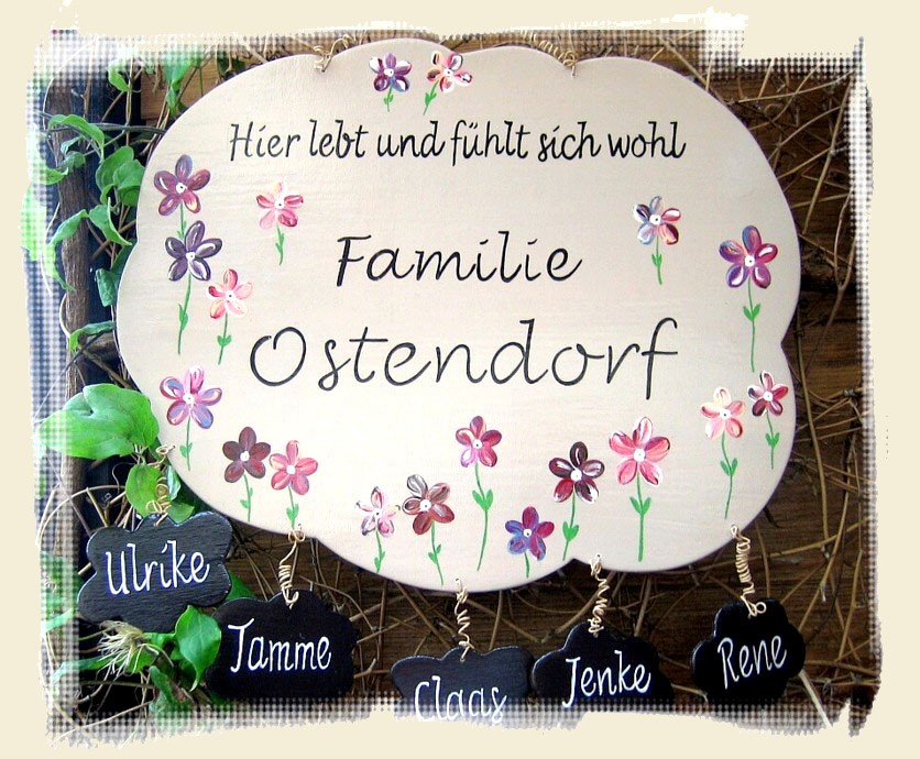 Trschild fr groe Familien