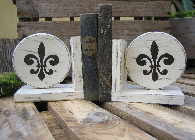 Buchsttzen Shabby franzsische Lilie