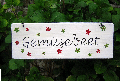 Gartenschild.Gemsebeet.rot.grne.Blten