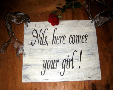 Hochzeitsschild here.comes.your.girl
