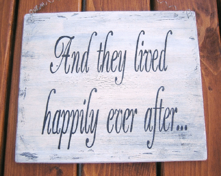 Hochzeitsschild And.they.lifed.happily