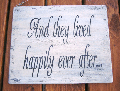 Hochzeitsschild And.they.lifed.happily