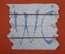 maritimes WC Schild gauu-blau 