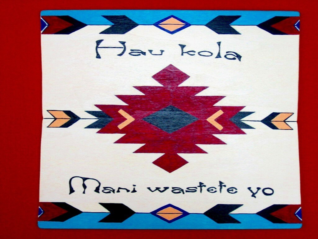 indianisches Schild Hau Kola Kultur